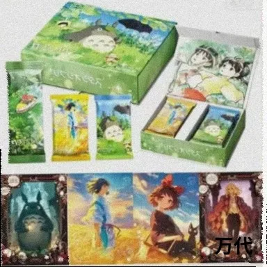 Studio Ghibli Hayao Miyazaki Anime Trading Card Totoro Spirited Away Castle In The Sky Holo Foil Collectible Card Set Gift