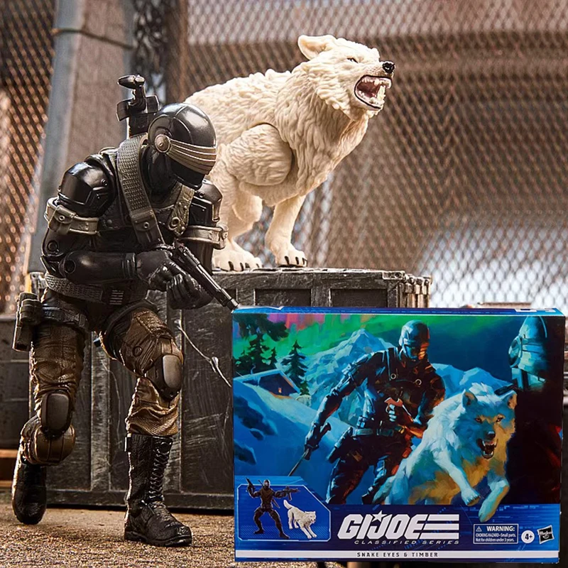 

G.i. Joe Classified Series Snake Eyes White Wolf Action Figures 6inch Movable Statues Model Doll Collectible Ornaments Gifts