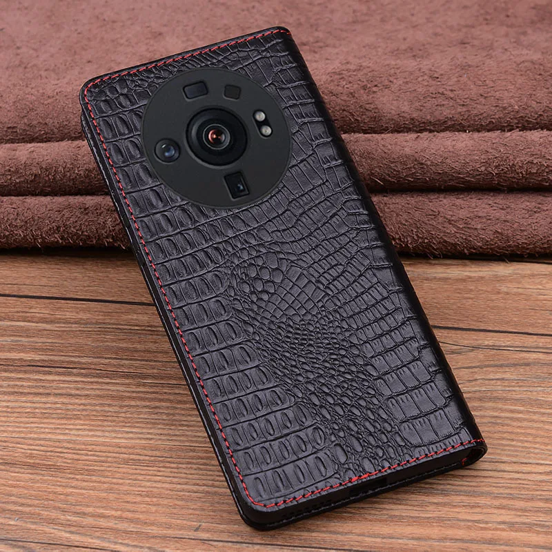 

Hot Luxury Genuine Leather Magnet Clasp Phone Cover Cases For Xiaomi Mi 12s Ultra Kickstand Holster Case Protective Full Funda