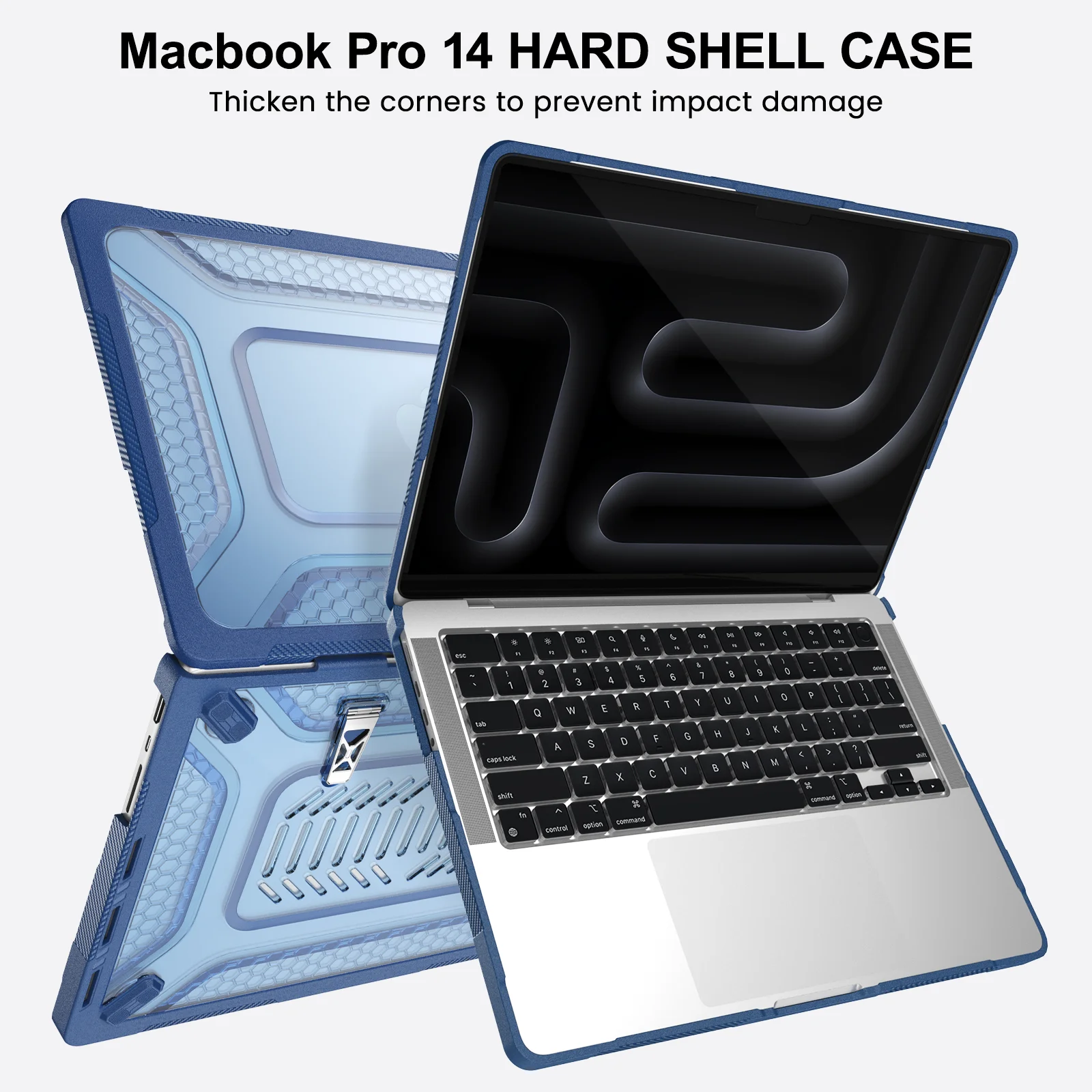 Transparente Laptop-Hülle für MacBook Pro 14 2021-2016 M5 M5pro max A3434 M4 A3112 A3185 A3401 M3 A2918 A2992 A2779 A2442 M1 Pro M1 Max