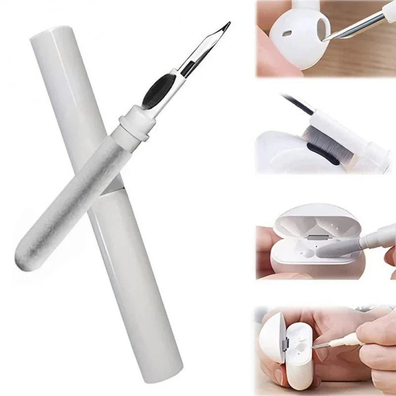 3-in-1 Bluetooth Headset Cleaning Pen Keyboard Cleaning Multifunctional Cleaning Kit for Bluetooth Charging Compartment