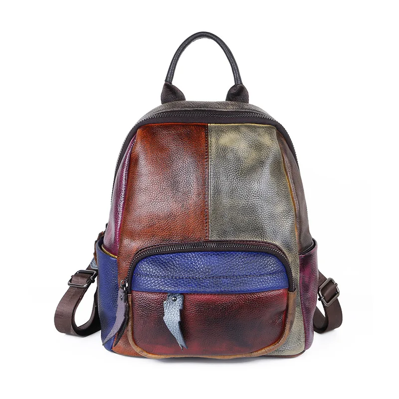 Backpack Colored Hand-polished Bags Outdoor Backpacks Fashion Backpacks Backpack Women Travel Backpack