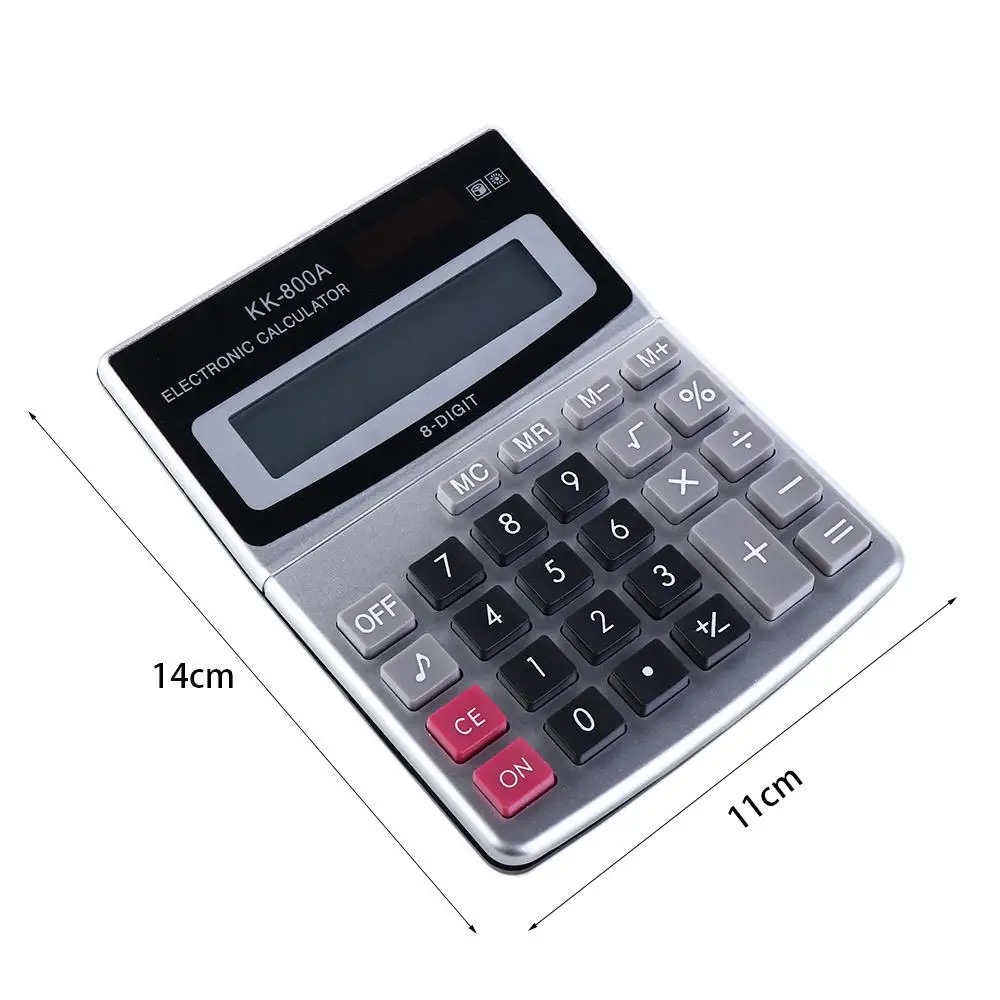 

Large Font KK-800A Arithmetic Office Supplies Small Size Calculating Machine Electronic Calculator Calculator Calculadora