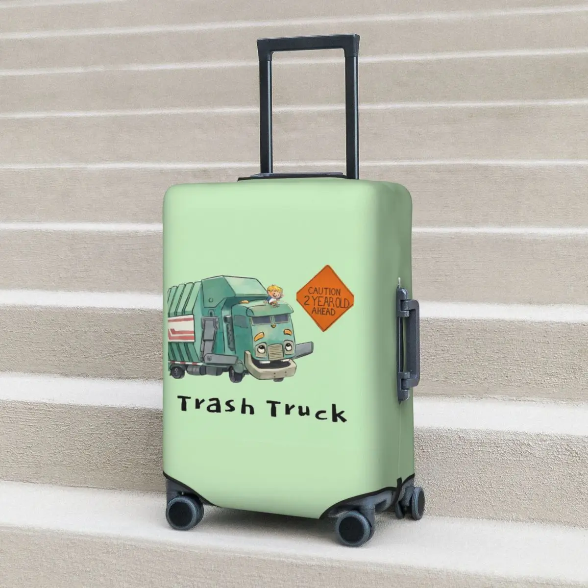 

Trash Truck Cartoon Netflix Suitcase Cover Protection Elastic Trip Luggage Protector Covers for 18-32 Inch