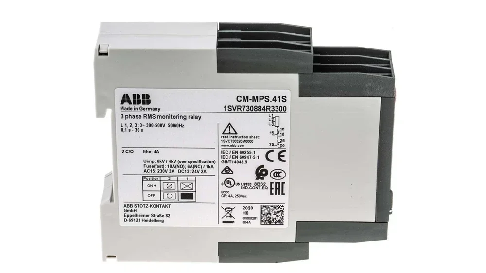 

1SVR730884R3300 CM-MPS.41S Control Relays CM-MPS Series for A-BB