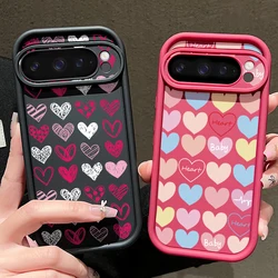 Cute Love Heart Phone Case For Google Pixel 9A 8A 10 8 Pro 10 9 Pro XL 7A Shockproof Soft TPU Silicone Cover For Pixel 7 8 9 Pro