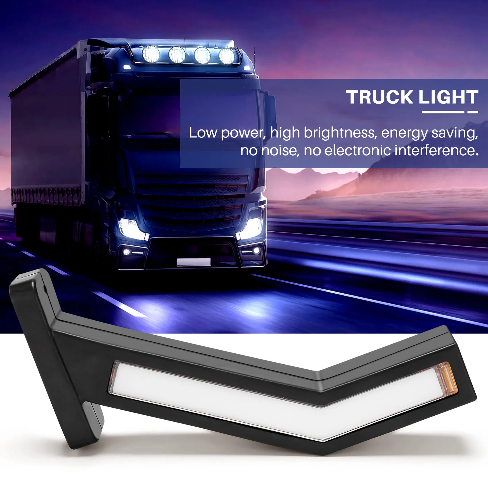 2X Trailer LED Side Marker Lighting Outline Marker Truck Light Van LED Lights for Trailer 12-24V