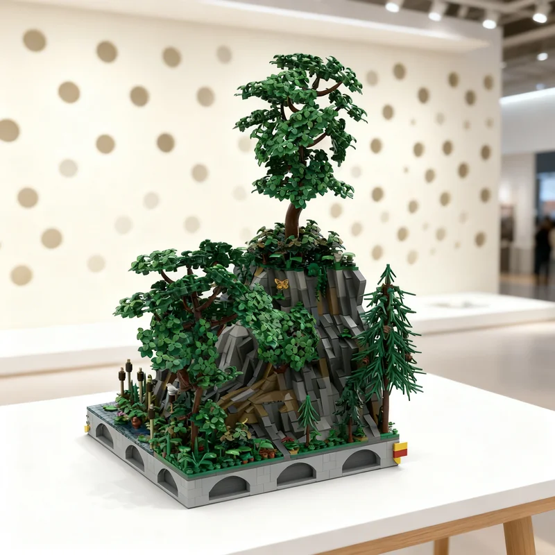 

2718pcs MOC A1 Hohengeroldseck Landscape Part Castle Model Building Blocks DIY Gift Creative Collectible Display Decor Premium