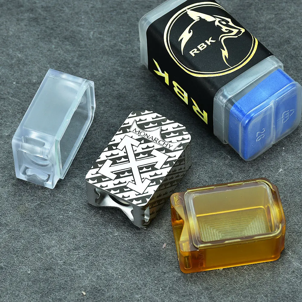 wolfcoolvape Monarchy Boro Tank vape boro tank pei pc Aluminum tank boro for SXK BB / Billet AIO Box Mod Kit