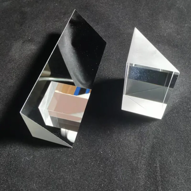 30x30x120mm Optical Triangle Prism 45° Right Angle Triangle Prism Optical Glass Reflector Image Mirror