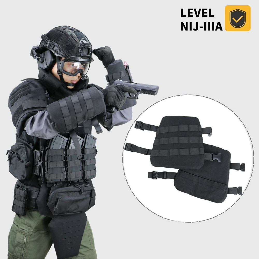 

Tactical Ballistic Arm Guards Airsoft IIIA GA3 Bulletproof Protection 1000D Nylon Forearm Guards Outdoor Hunting Combat Gear