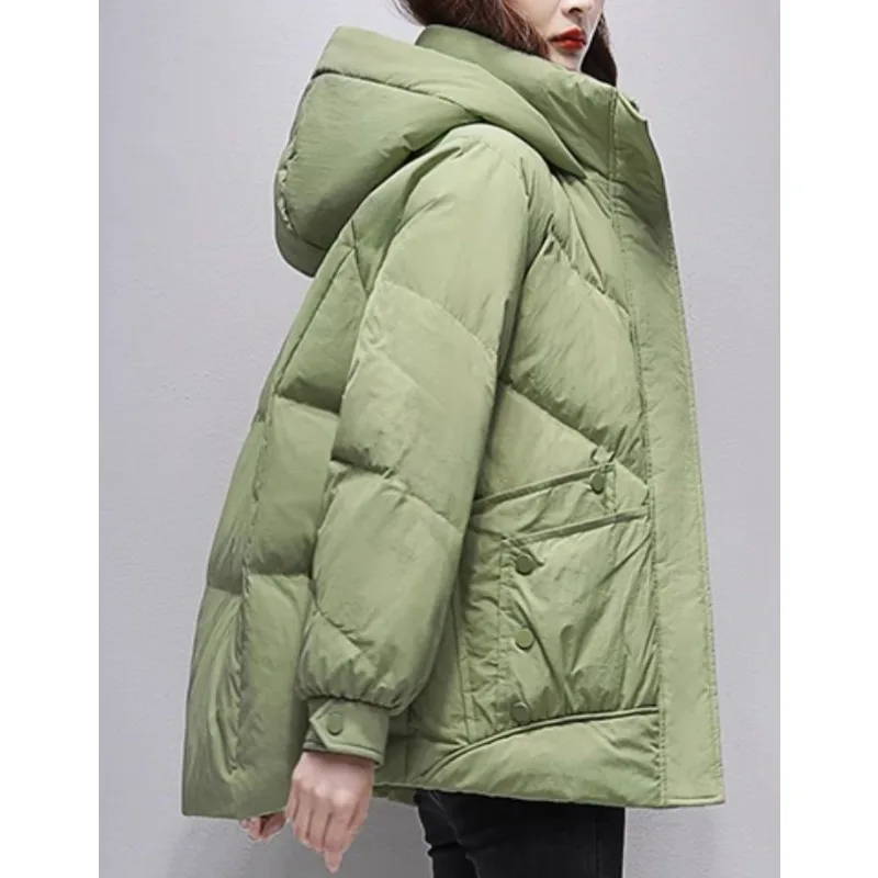 Women's Winter Top Coat Cotton Coat Short Thick Warm Simple Comfortable Loose Casual Design Fashion Soft Niche Versatile Skinny