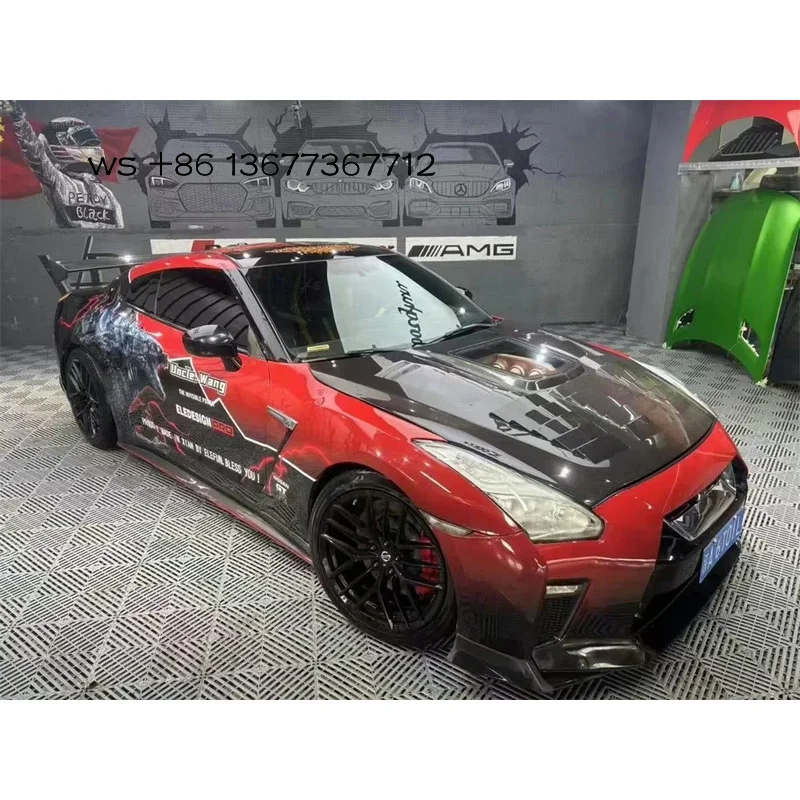 

IM Style Dry Carbon Fiber Hood R35 GTR Engine Bonnet