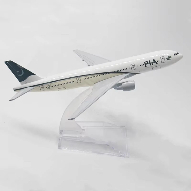 Boeing B777-おもちゃの飛行機,16cmの飛行機,航空機,金属,ダイキャスト