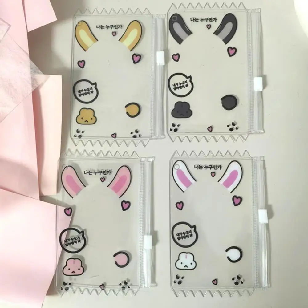 

Card Zipper Bag Keychain 3 Inch Photocard Holder Badge Protector Case Card Holder DIY INS Cute Cartoon Fashion Card Storage