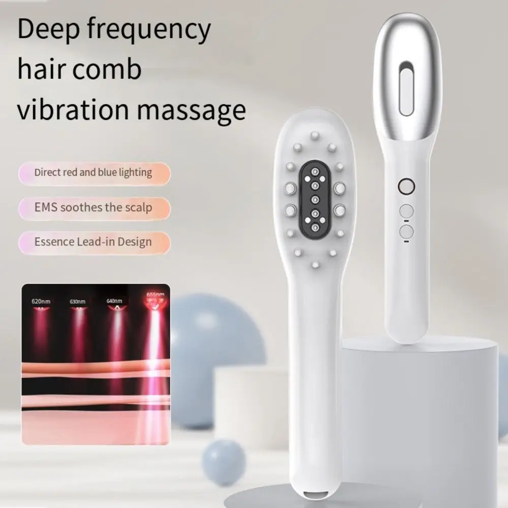 

Relaxation Superlieur Laser Hair Growth Comb Anti Hair Loss Scalp Massage RF Laser Hair Comb Red Blue Photoelectric Laser
