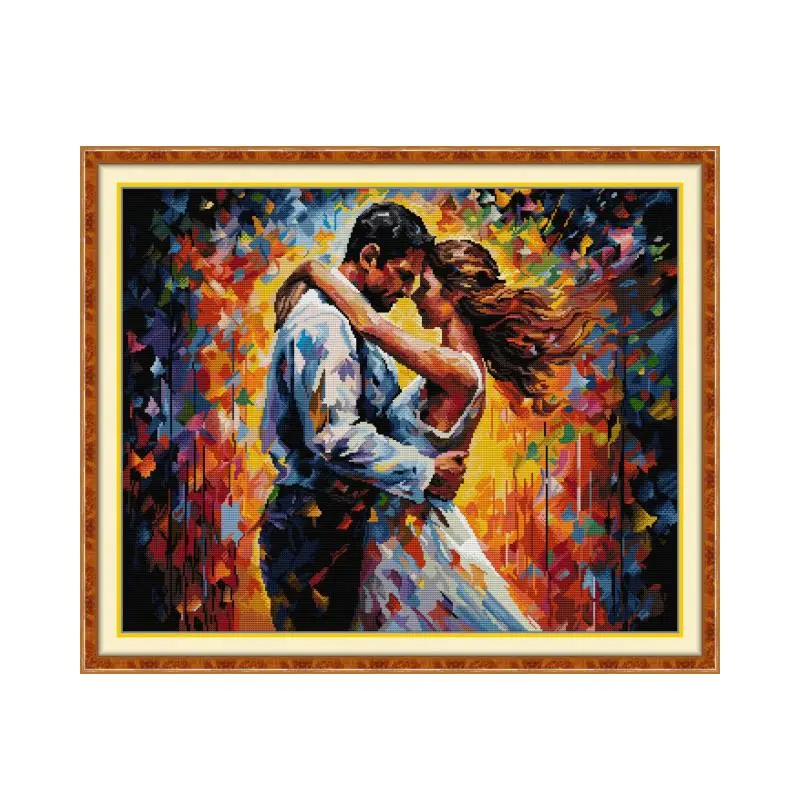 Love each other cross stitch kit  14ct 11ct count print canvas hand sew cross-stitching embroidery handmade needlework