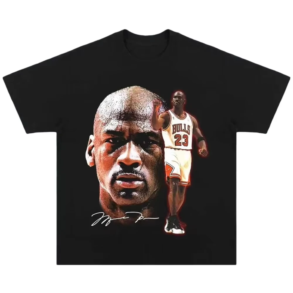 Michael Jordan Basketball Tshirt Unisex Iconic Print Streetwear Oversized Fan Shirt Daily Style Soft Fabric Trendy Daily Apparel