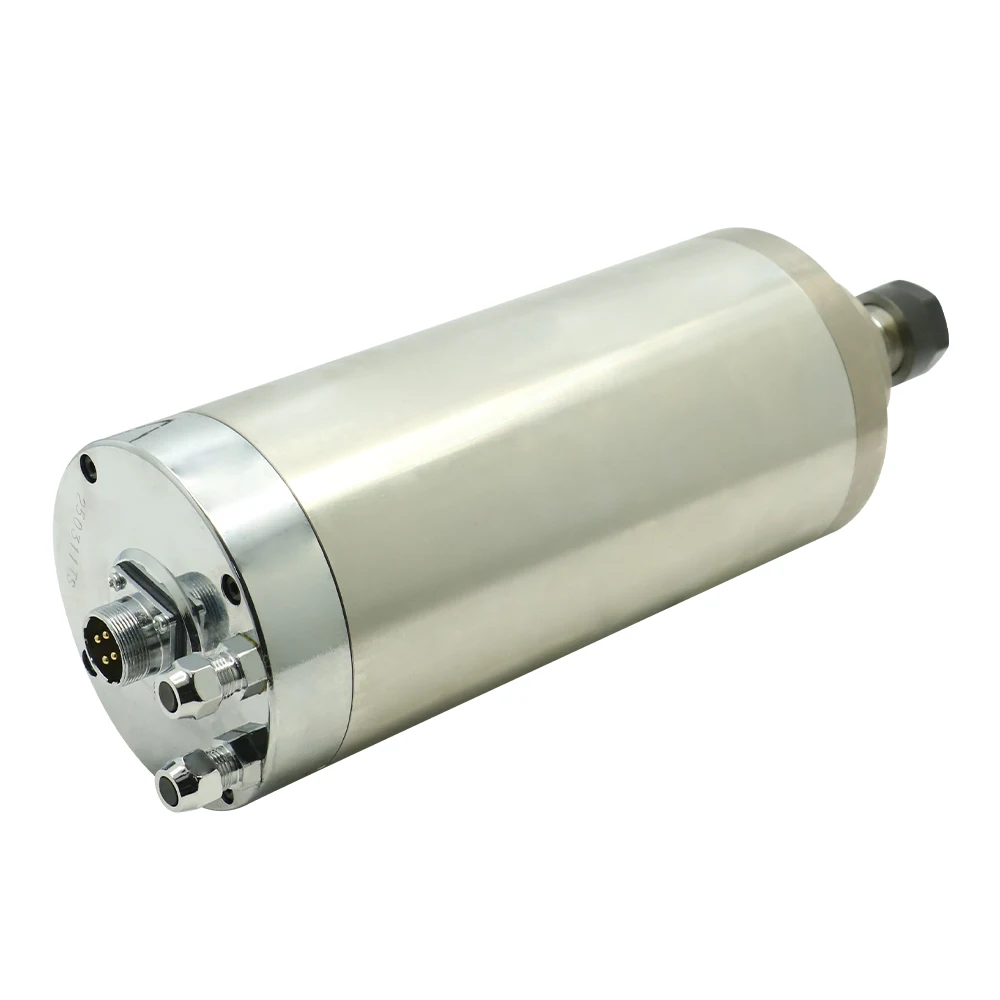 HLTNC Diameter 105 mm 3.2 kW ER20 4 bearing water cooled circular spindle for CNC Wooding and Metal WORKING