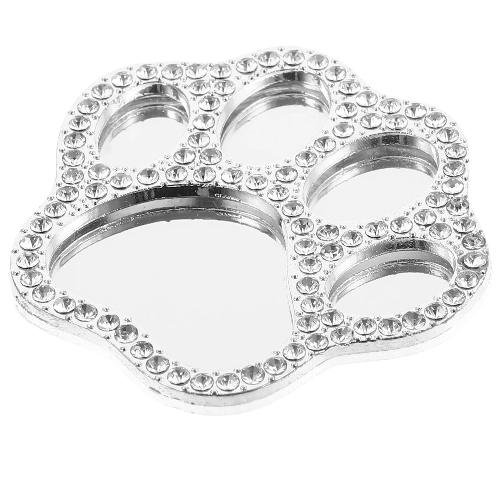 لامعة كريستال القط باو مصغرة مرآة لوضع مساحيق التجميل حجر الراين جراب هاتف حلية DIY غطاء الهاتف الديكور سحر تنوعا