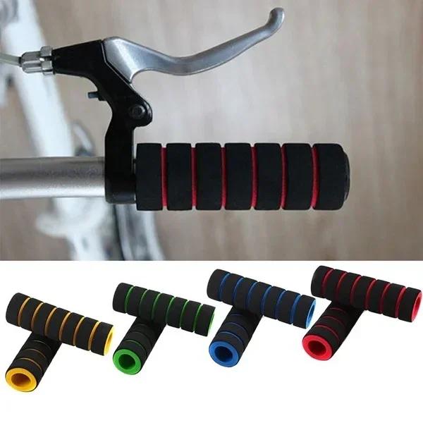 Motocicleta Handle Bar Espuma Esponja Grip Capa, Antiderrapante, Macio, Corridas De Bicicleta, Bicicleta, Atacado, 2 Pcs, 1 Par