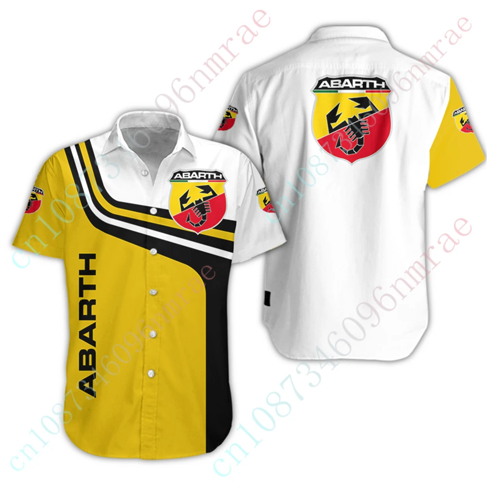 Abarth Clothing Casual Shirts For Men Women Unisex Oversized T-shirt Luxury Button Cardigan Anime Shirts And Blouses Custom Logo