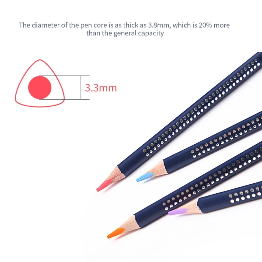 Wooden 12/24/36 Colors Pencil Set Painting Professional Watercolor Pencil Set with Brush Art DIY Water Soluble Sketching Pencils