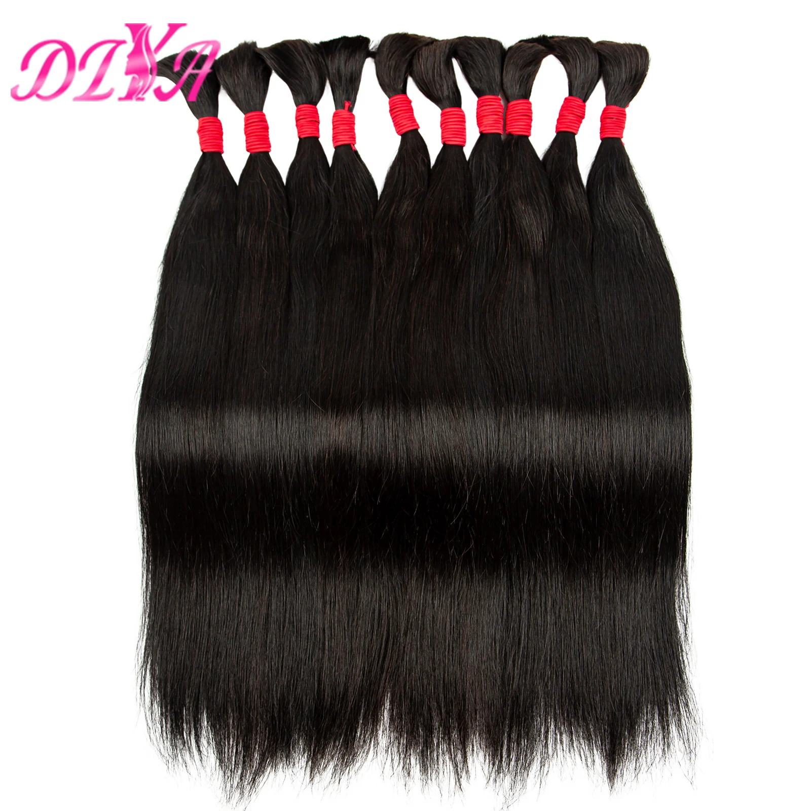 Natural Colour Straight Human Hair Bulk for Braiding No Weft Bundles 100g Bulk Human Hair 100% Virgin Brazilian Remy Human Hair