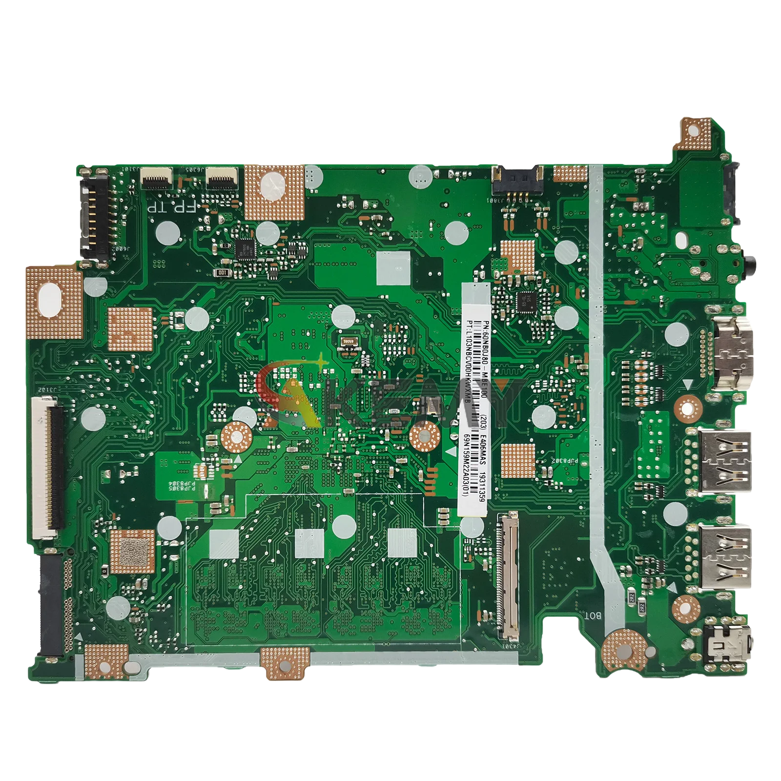 E406MA Motherboard Laptop untuk ASUS EeeBook E406MAS L406MA E406MA E406M Mainboard Notebook dengan CPU Celeron Tes 100% OK Pengiriman Cepat