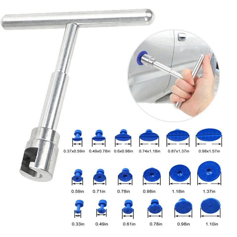 

Car Dent Repair Tool Set Auto Body Part Mechanical Sheet Metal Paintless Dent Removal Puller Kit Professional Hand Tools Kit Set