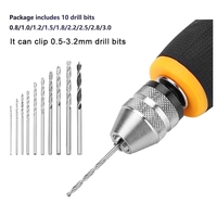 TFORU-Manual Drill Mini Hand Drill Tool Portable Tool Set Small Hand Drill, Woodworking Hand Drill For Model Jewelry