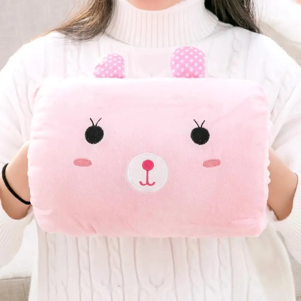 Pink Cute Cartoon Hand Warmer Pillow Travel Pillow & Airplane Travel Cushion Pillow Decoration Non-electric Sleeping Pillows