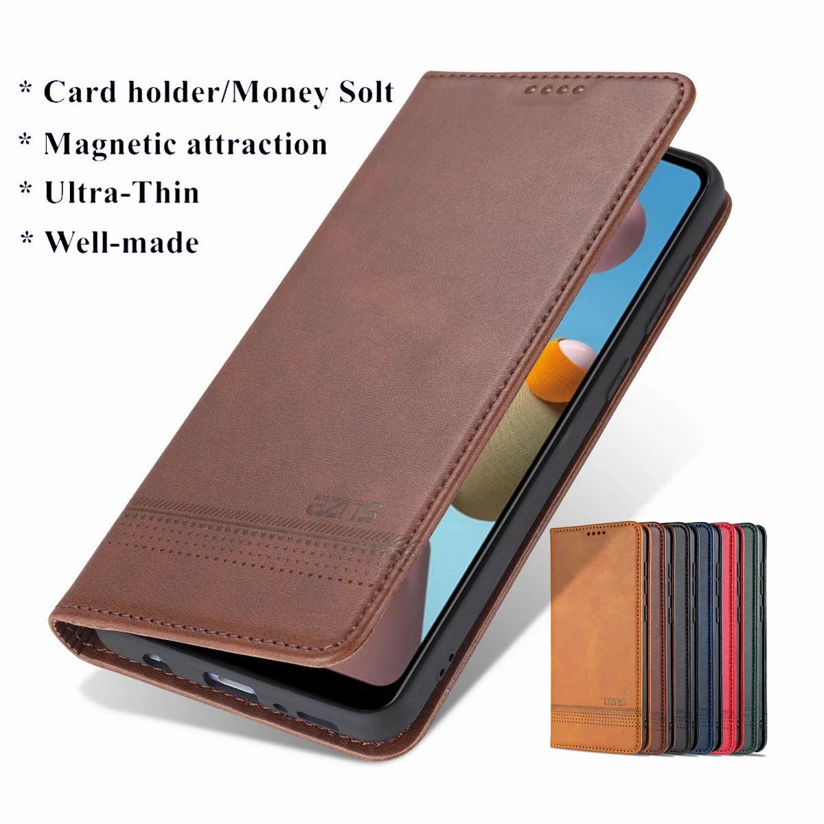 Deluxe magnetic adsorption leather case for Samsung Galaxy M11 M21 M31 M30s M40s M60s M80s M51 M52 5G M55 cover fundas Coque