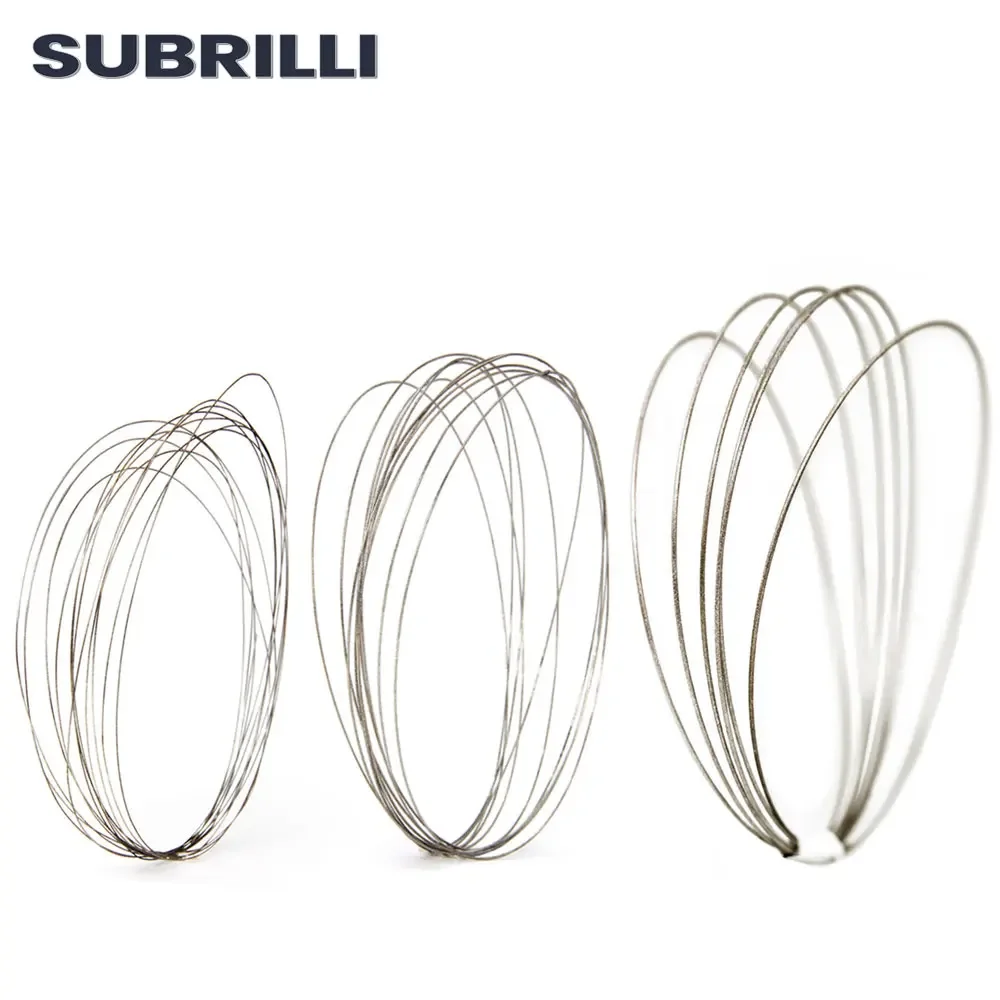 SUBRILLI 0.4mm/0.6mm/1.0mm Electroplated Superfine Diamond Cutting Wire for Glass Bottle Metal Stone Engraving Cutting Tool