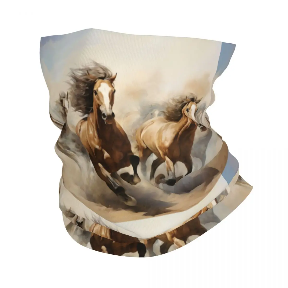 Horse Headband Neck Warmer Men Ski Running Tube Scarf Medical Nurse Face Bandana Gaiter