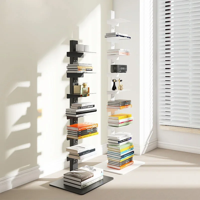 

Invisible bookshelf, popular on the internet, small and simple vertical stainless steel partition