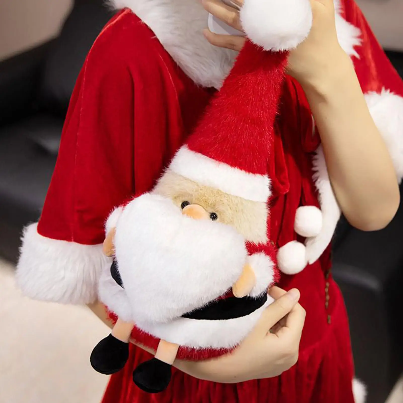 

Santa Claus Plush Toy Doll Christmas Decor Doll Nursery Dress-Up Soothing Sleeping Pillow Doll Doll Christmas and Birthday Gifts