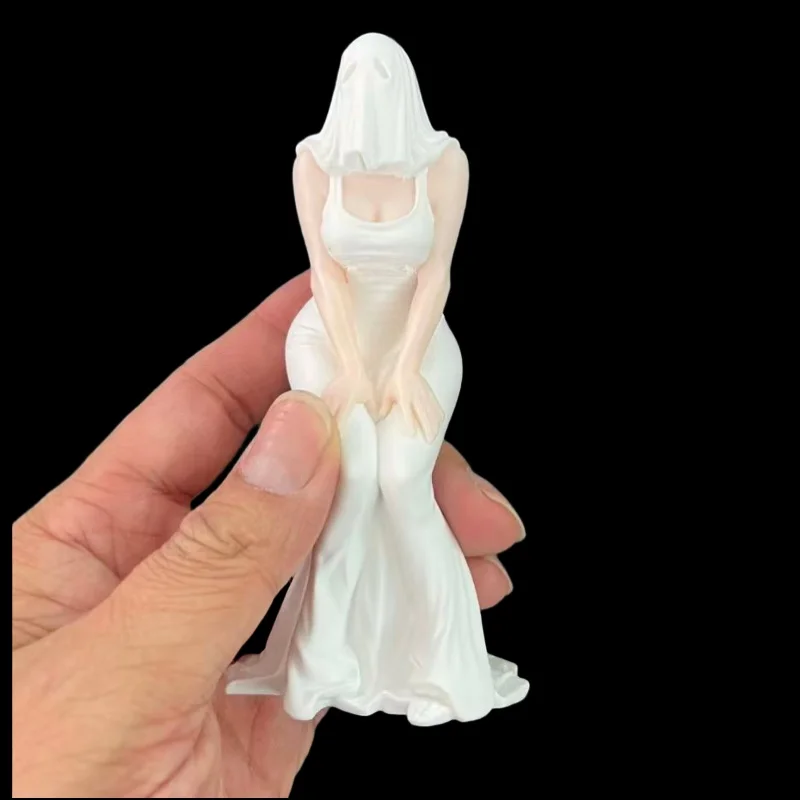 Schlafzimmer-Deko für Zuhause, 3D-Gedruckte Geistermädchen-Handfigur, Lieblings-Sammlerstück für Otaku und Handwerker-Geschenk