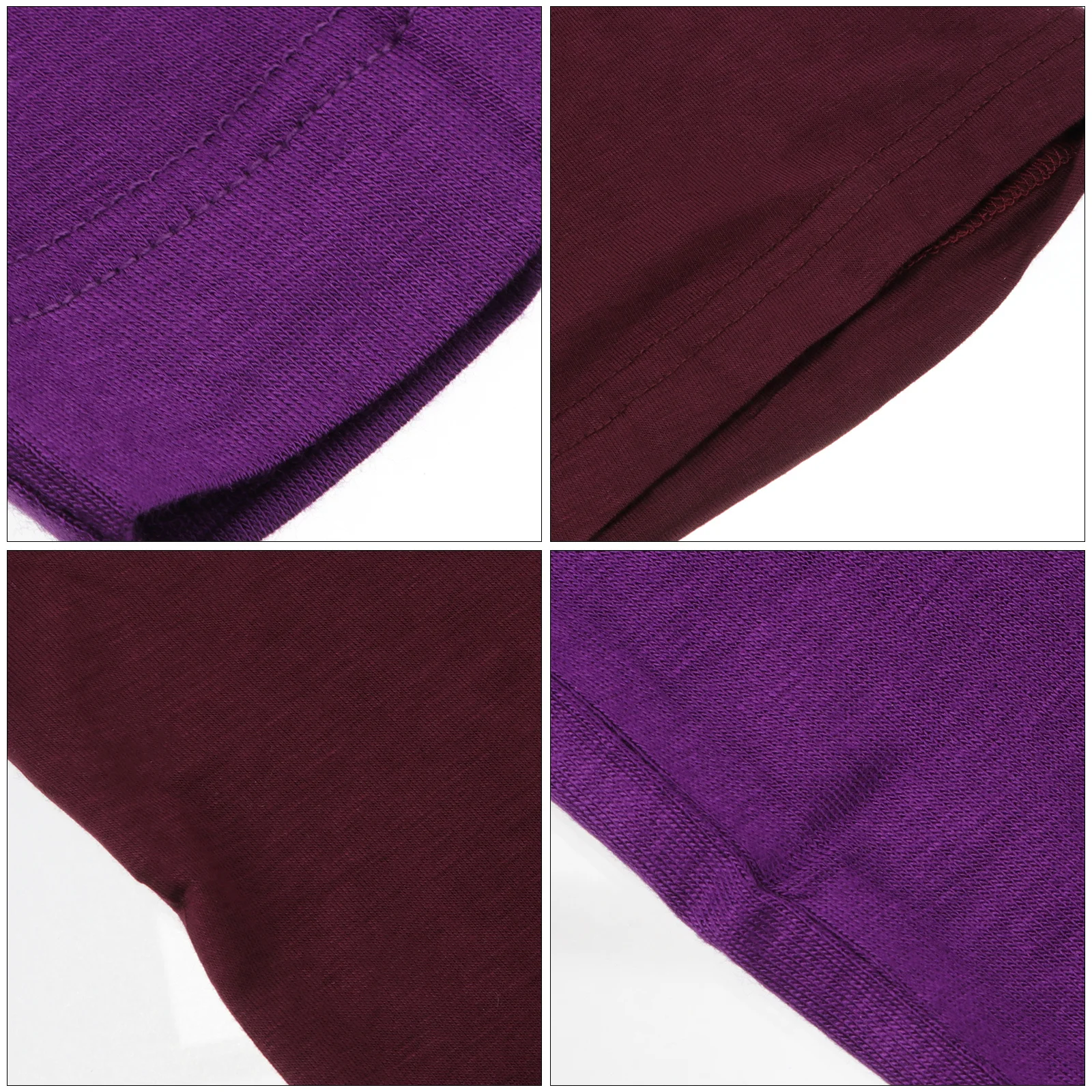 

2 Pcs Scarf Women Hijab Cap Neck Covers High Elasticity Under Tube Arab Scarves Purple Islamic Miss