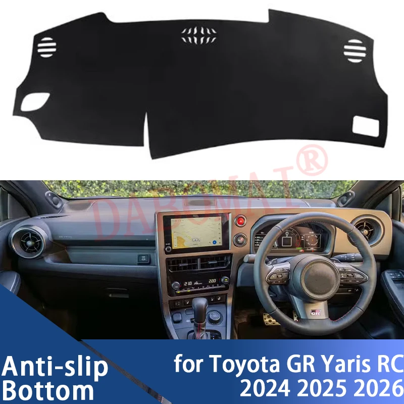 

Для Toyota GR Yaris RC 2024 2025 2026: Защитный коврик-накидка на приборную панель автомобиля, солнцезащитный чехол-подушка