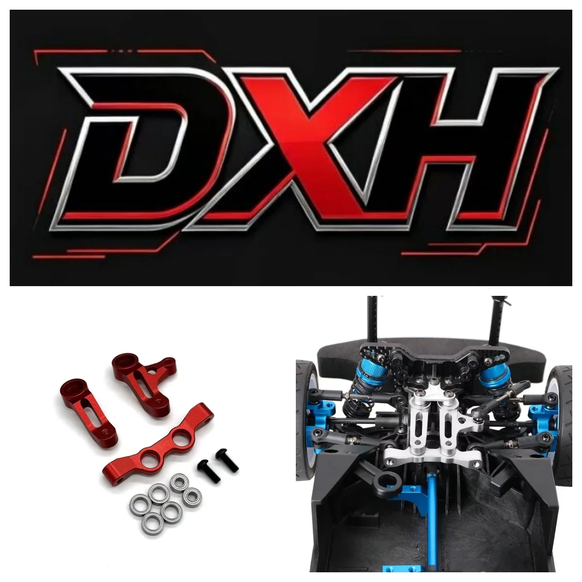 TAMIYA XV02 RS pro 1/10 Metal Accessory Remote Control Car Parts Steering Components for RC Model Vehicles