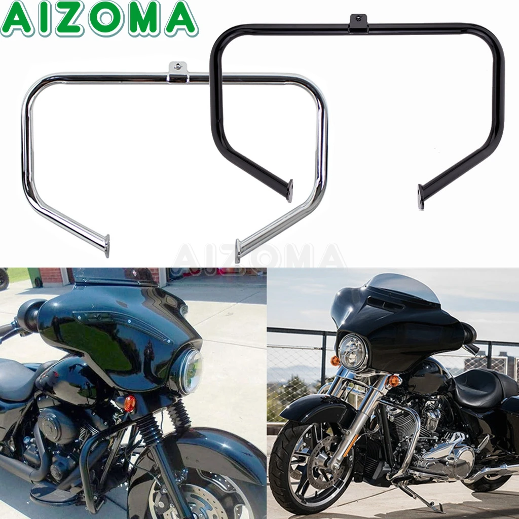 

Motorcycle Crash Engine Guard Highway Bars Protection For Harley Road King Ultra Limited Classic Street Electric Glide 1997-2008