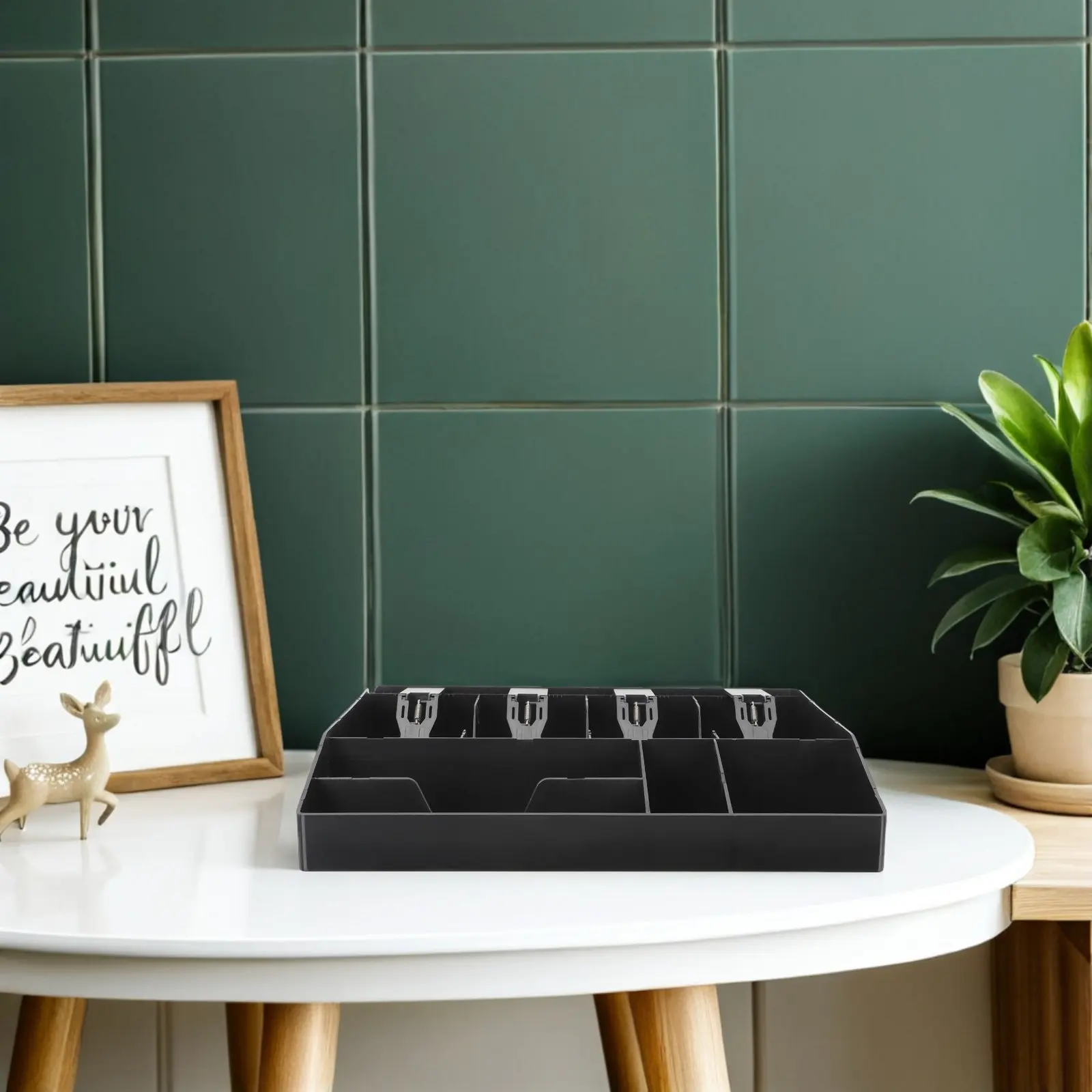 2Pcs Cash Drawer Multi-Grid Cash Register Box Small Money Organizer Tray Quick Sorting Money Storage Insert Till Drawer