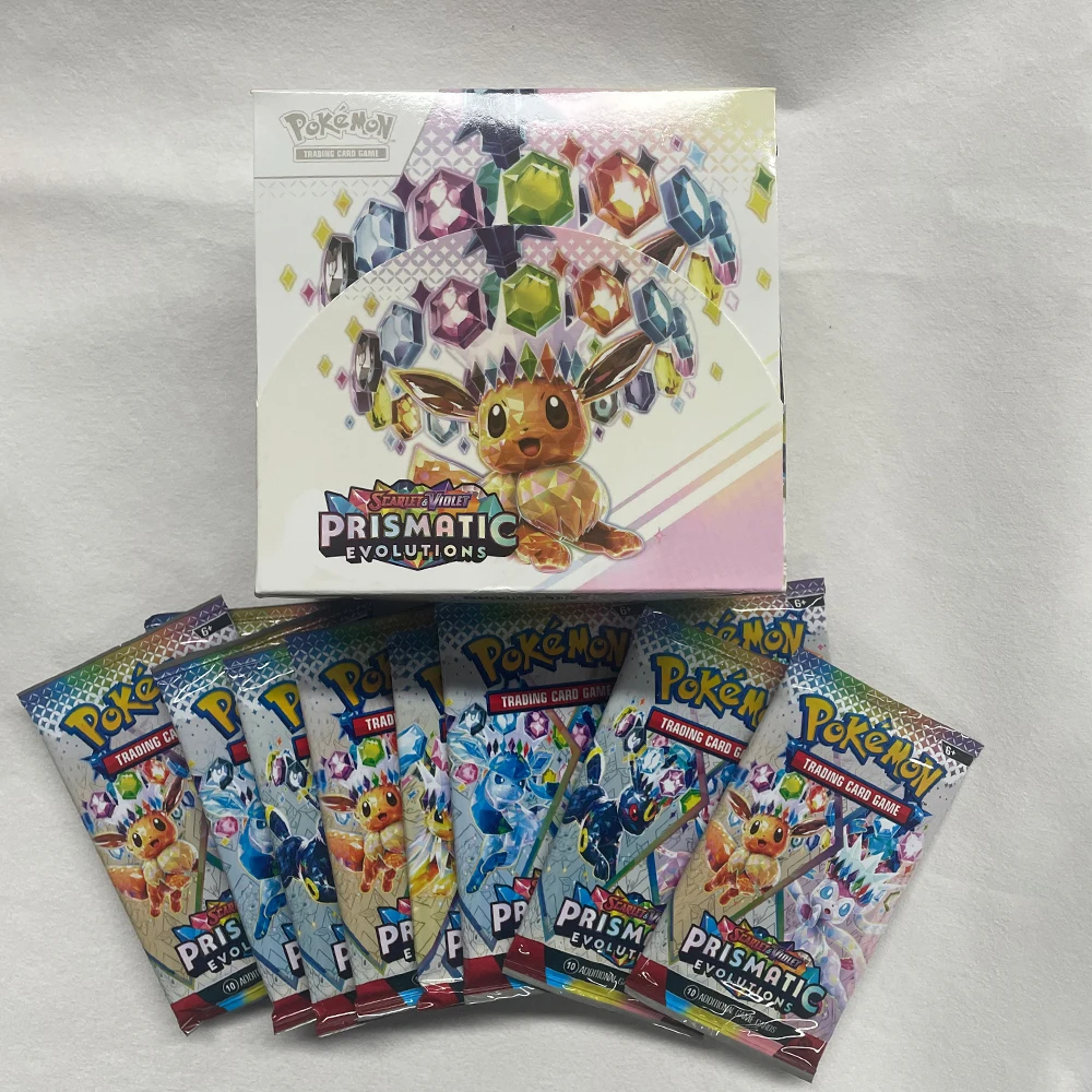 

Мультяшная анимация, призма, эволюция, английский бустер, боевые коллекционные карточки, игры, коллекционные карты, 38 упаковок/380 листов, подарок ребенку