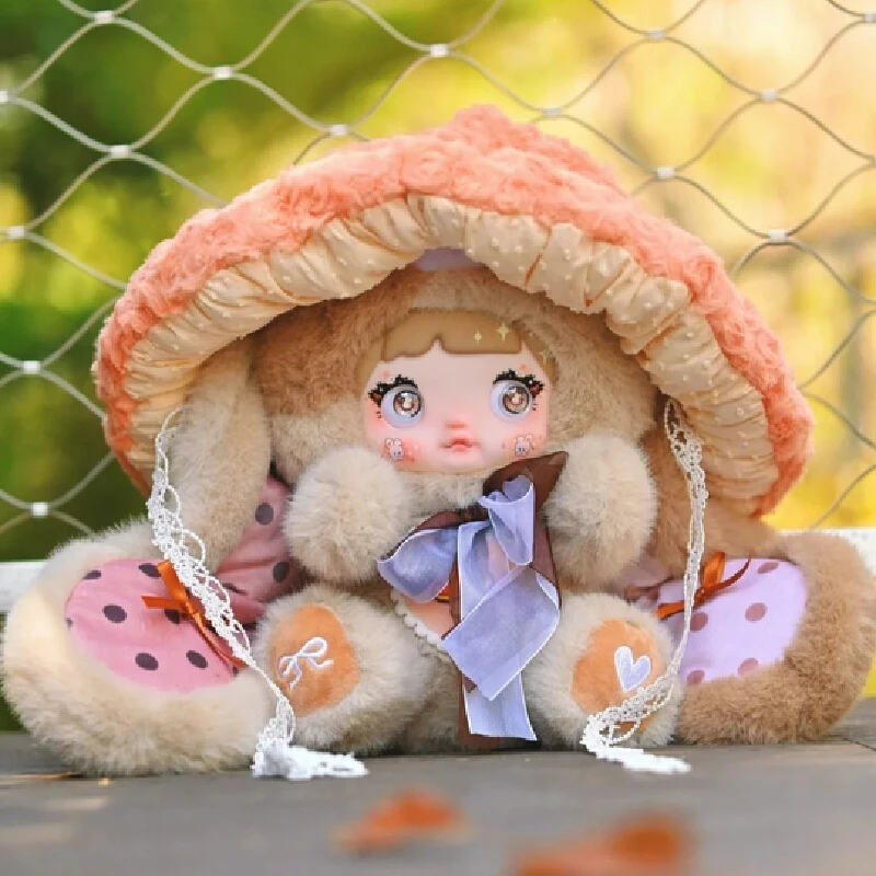

hot Nommi Mushroom Hat 400% Cute Plush Rabbit Doll Trendy Blind Box Doll Girl Collectable Kawaii Decoration tos Birthday Gift