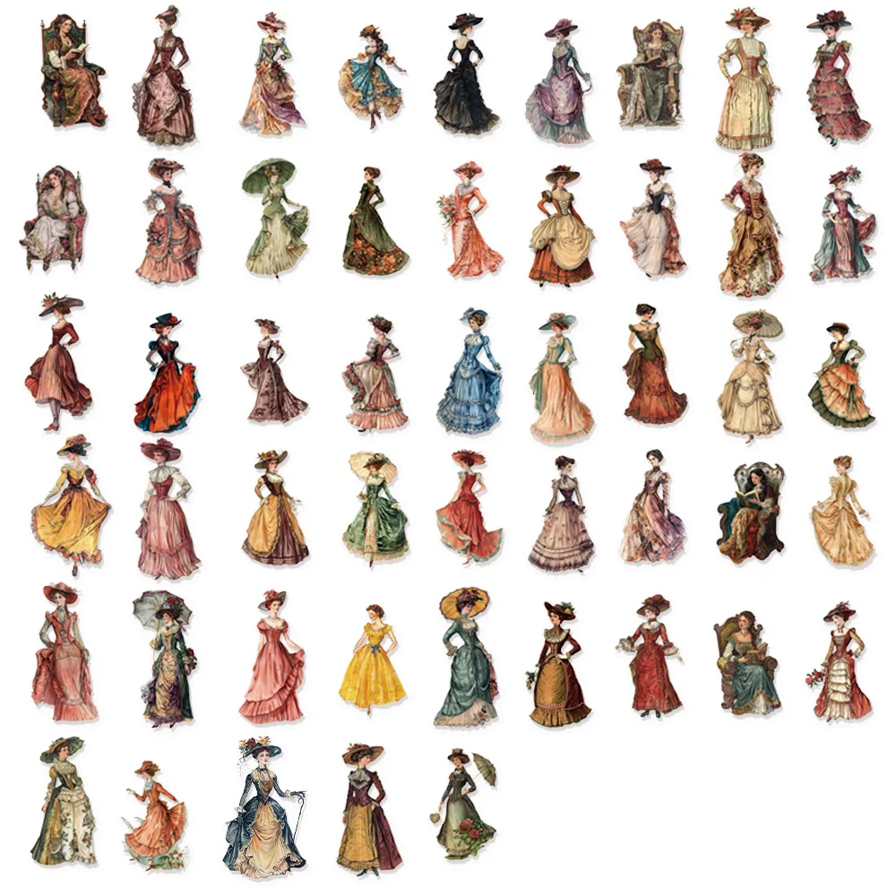 50 قطعة من ملصقات الكتابة على الجدران ذات الطابع القديم الأوروبي والأمريكي، كتيبات يدوية ذاتية الصنع، وحافظات الهاتف، وأجهزة الكمبيوتر المحمولة، وملصقات مقاومة للماء للحيوانات الأليفة