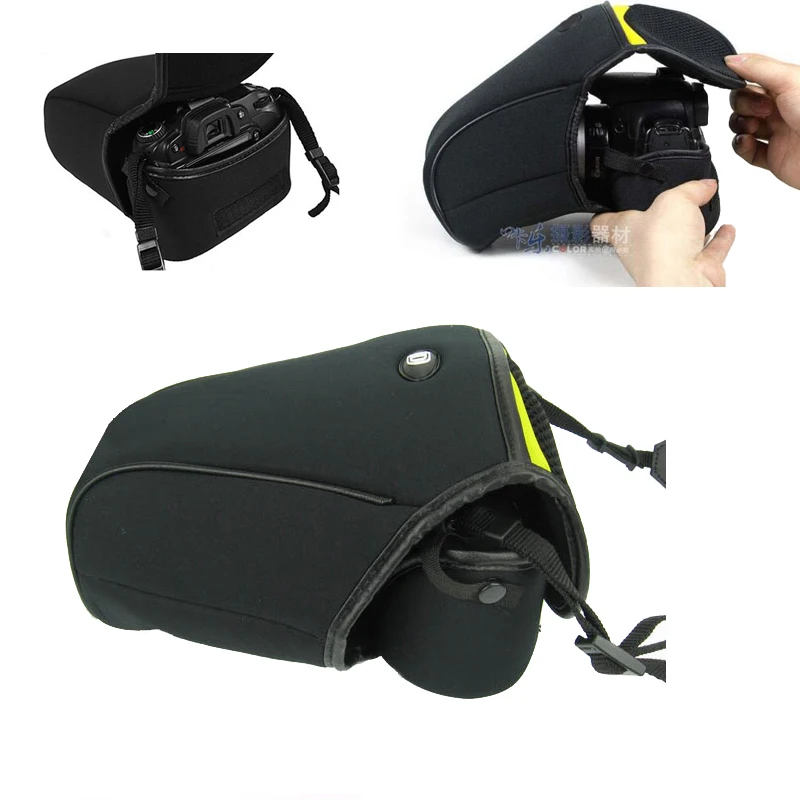 Soft Camera Case Bag Pouch Cover For Nikon DSLR D70 D70S D90 D7000 D80 18-105 lens