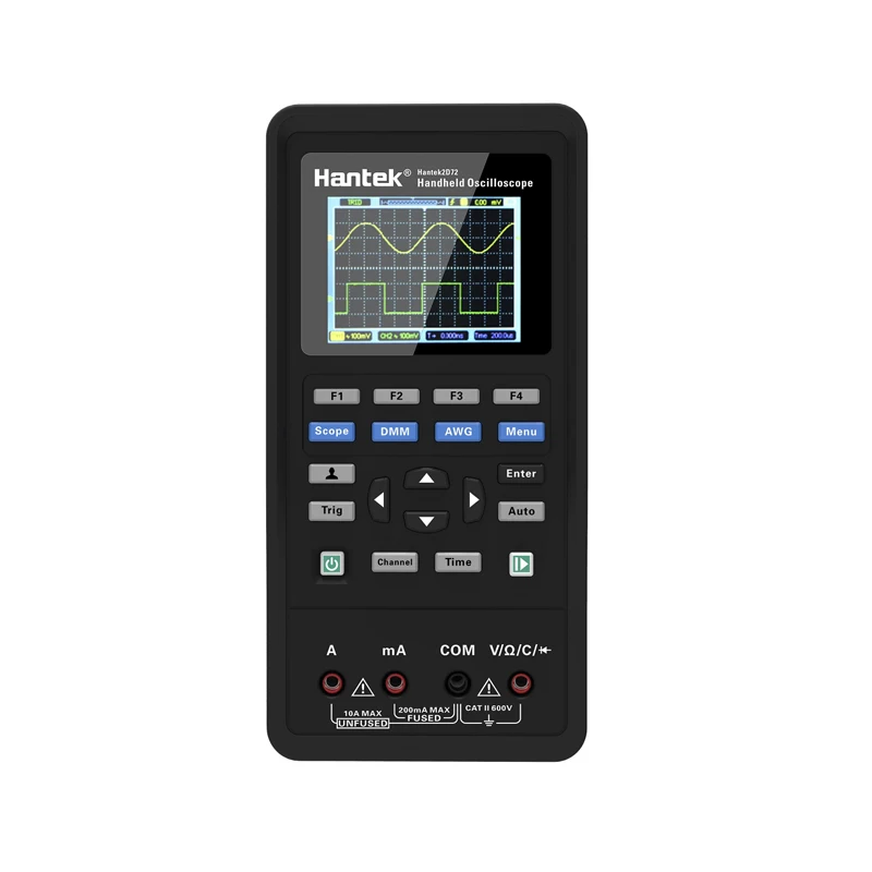 Premium 3in1 Digital Oscilloscope+Waveform Generator+Multimeter Portable USB 2 Channels 40mhz 70mhz LCD Display Test Mete