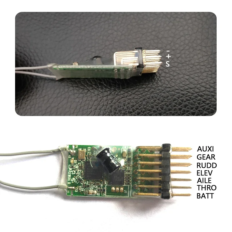 JR DSX7 DSX6 DSX9 DSM2 Receiver 2.4GHz 6 Channel 6CH AR6100e RC Acceptor Support Spektrum DX6i DX7 DSM-X Transmitter