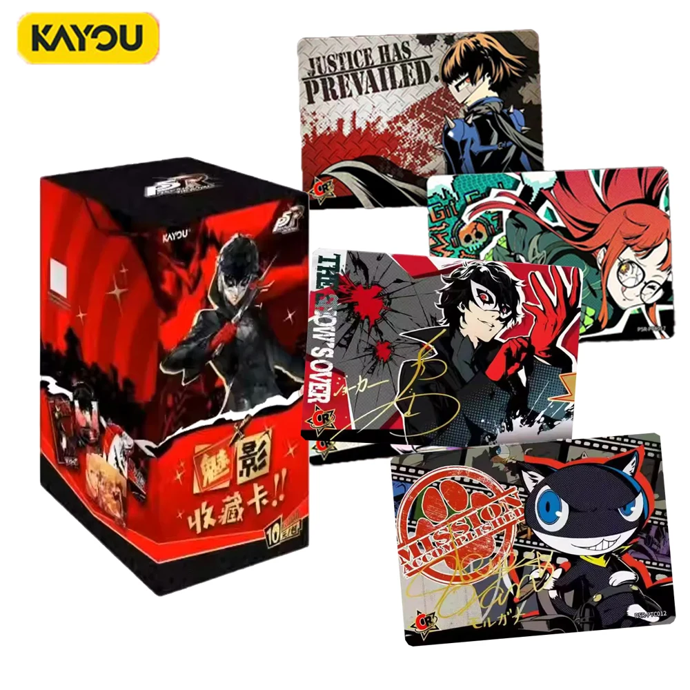 Tarjetas Coleccionables Auténticas KAYOU Persona 5 Joker, Edición Limitada Rara, Tarjetas de Personajes del Juego, Regalo para Coleccionistas